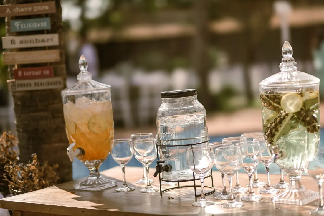 Mesa de bebidas